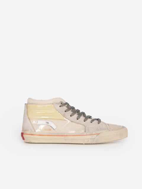 The Kooples THE KOOPLES X HIDN-ANDER ECRU HIGH-TOP SNEAKERS