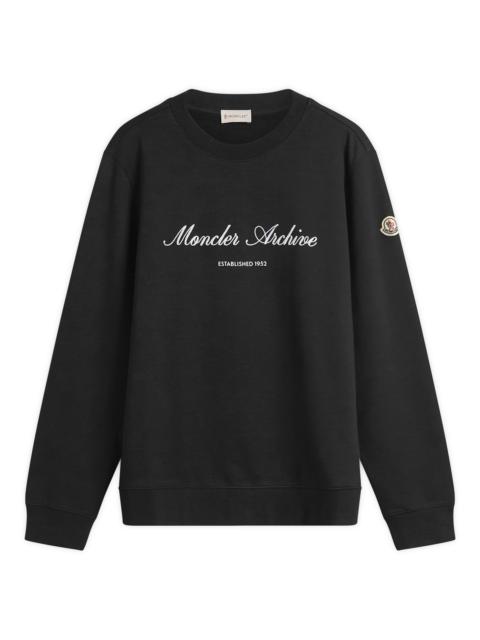 Moncler Archive Embroidered Logo Sweatshirt