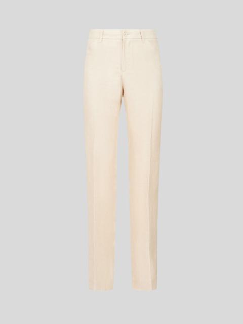 LINEN TROUSERS WITH TUCKS