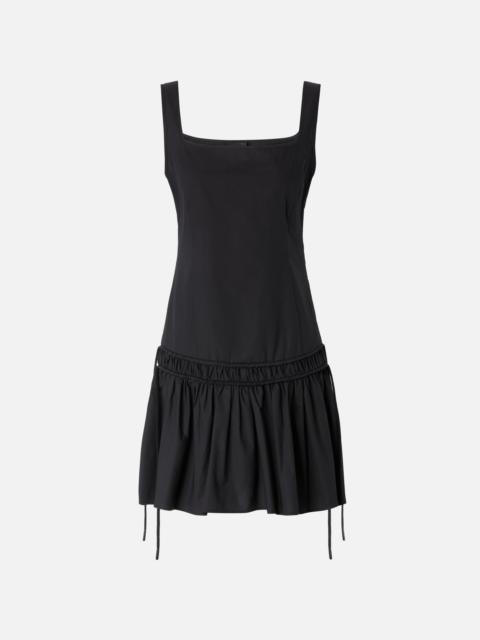 PINKO SHORT DRESS WITH GATHERING AND DRAWSTRING