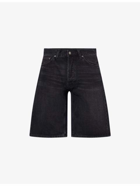 Nudie Jeans Zeb Mid-Rise Cotton Denim Shorts