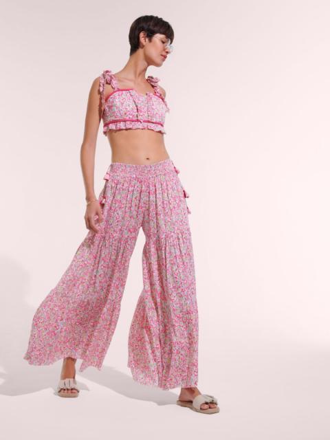 Poupette St Barth Pant Soledad - Pink Ocean Flowers