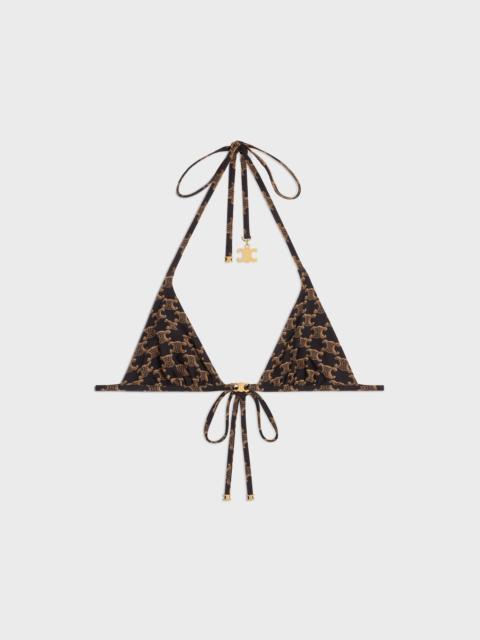 CELINE triomphe triangle top IN monogram matte jersey
