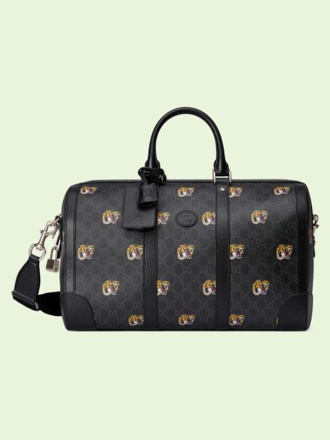 GUCCI GG tiger print duffle bag
