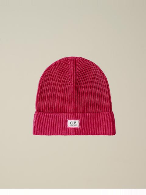 C.P. Company Cotton Logo Beanie