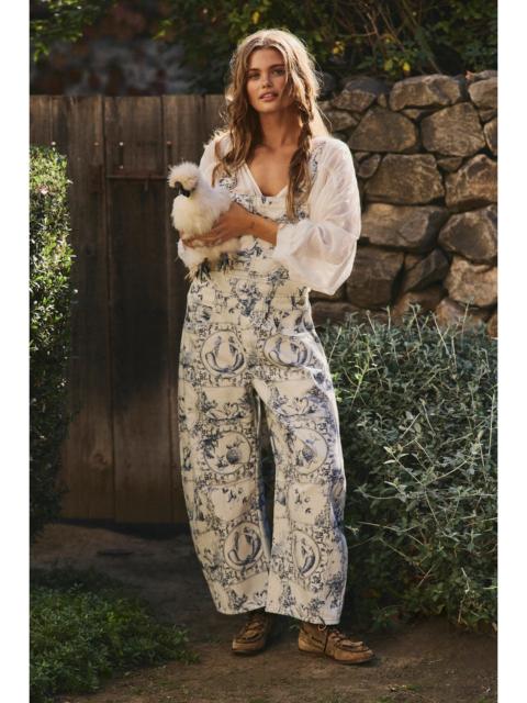 FREE PEOPLE We The Free Good Luck Printed Overalls