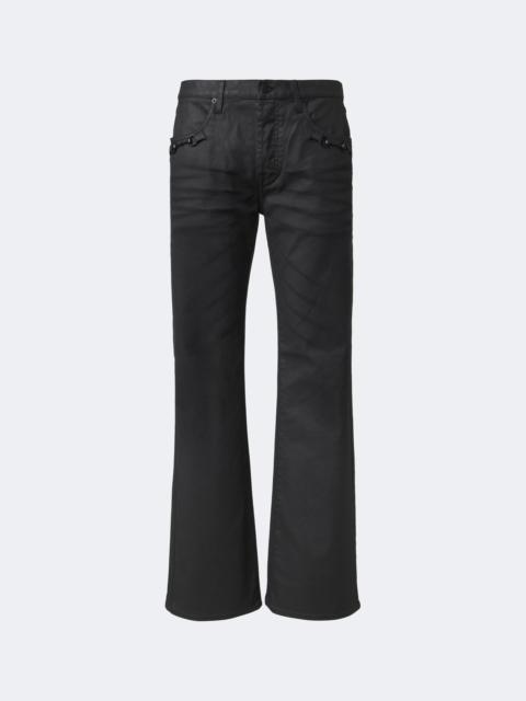 GUCCI Horsebit coated flared jeans