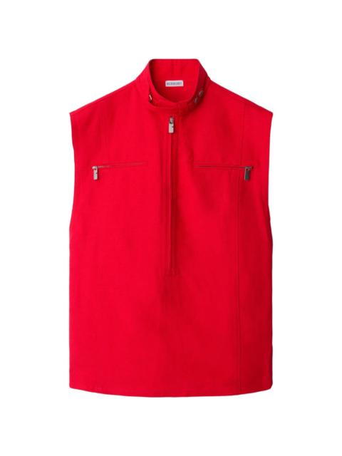 【関税&送料込】Burberry Red Canvas Vest Burberry Red Canvas Vest | italist
