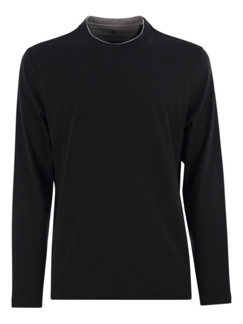 long-sleeve crew-neck T-shirt