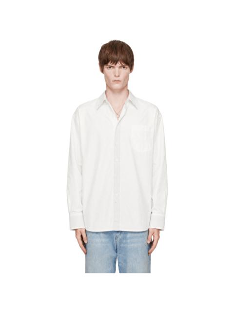 MM6 Maison Margiela White Cotton Poplin Shirt