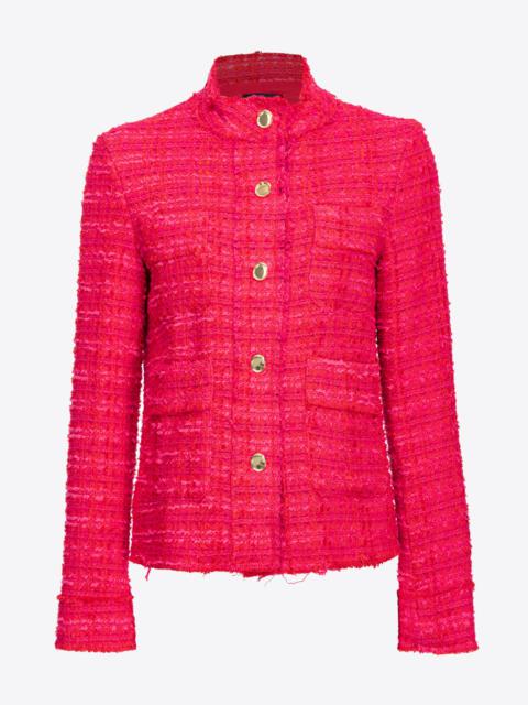 PINKO PATTERNED TWEED JACKET