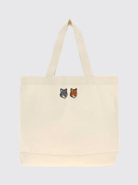Maison Kitsuné MAISON KITSUNÉ Shoulder Bag Men color Ecru