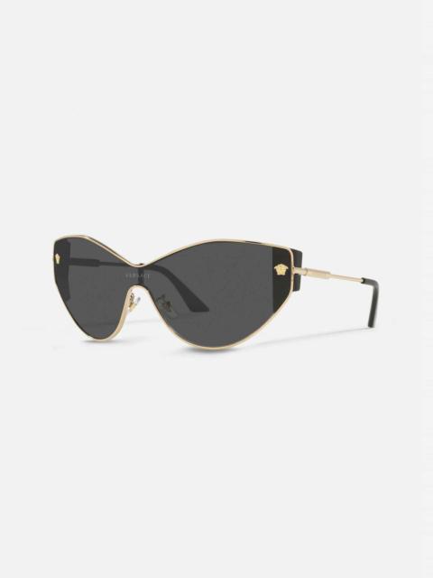 VERSACE Medusa Chic  Shield Sunglasses