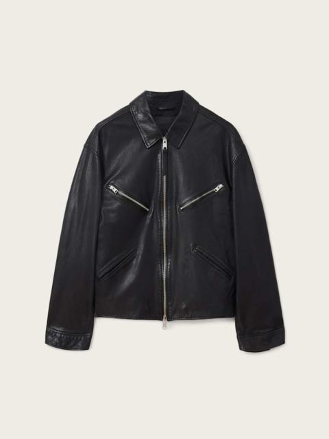 ALLSAINTS CAON OVERSIZED LEATHER JACKET