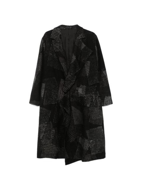 Yohji Yamamoto abstract-pattern coat