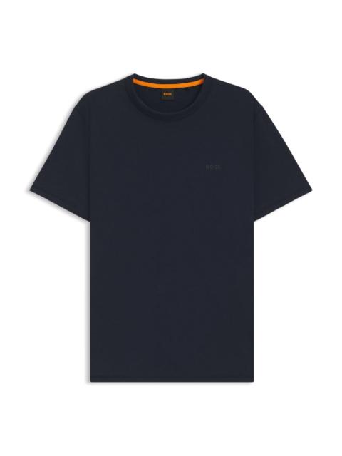 BOSS REGULAR-FIT T-SHIRT IN COTTON WITH MOULINE LOGO