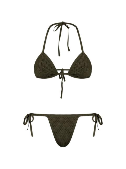 DSQUARED2 self-tie crochet two-piece bikini