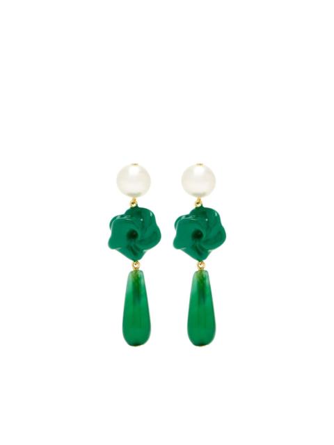 Completedworks The Depths of Time teardrop pearl earrings