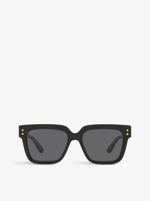 GG1084S square-frame acetate sunglasses