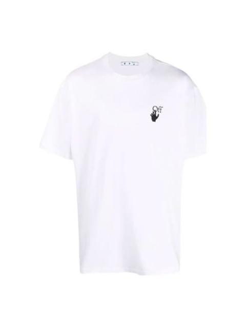 Off-White Men's Off-White FW21 White Arrow Short Sleeve Loose Fit White T-Shirt OMAA038F21JER0020110
