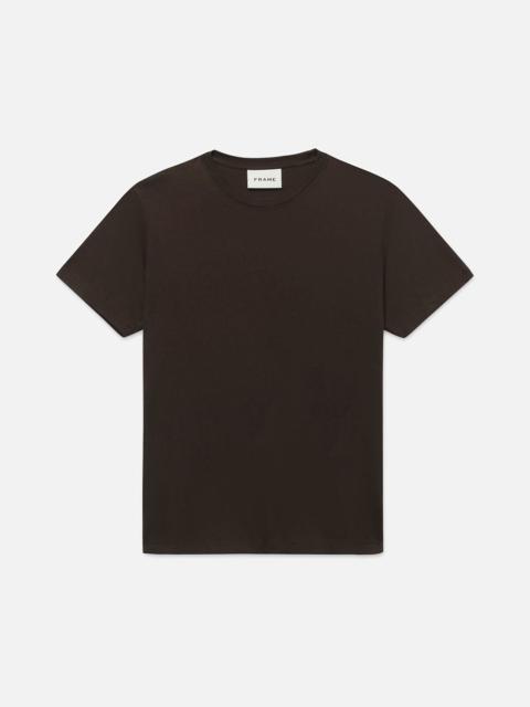 FRAME Logo Tee in Marron