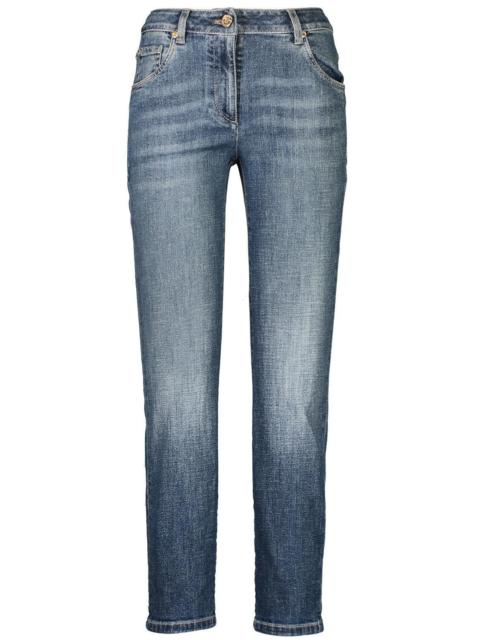 Brunello Cucinelli Stretch Slim Trousers - Dark Blue Denim