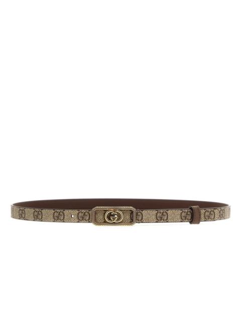 Gucci Interlocking G Buckle Thin Belt
