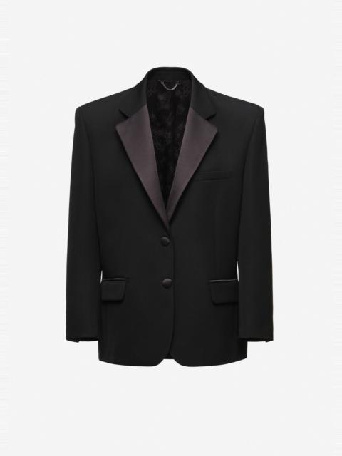 MAGDA BUTRYM Single-breasted tuxedo blazer in black