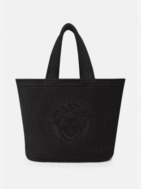 VERSACE Medusa Terrycloth Tote Bag