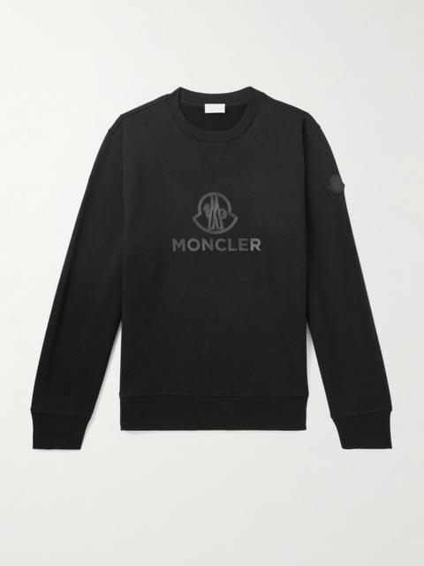 Moncler Logo-Appliquéd Cotton and Cashmere-Blend Jersey Sweatshirt