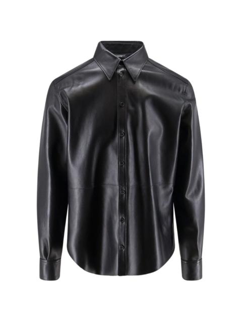 Dolce & Gabbana buttoned leather shirt