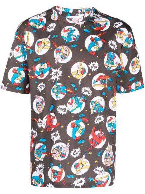 Moschino illustration-print cotton T-shirt