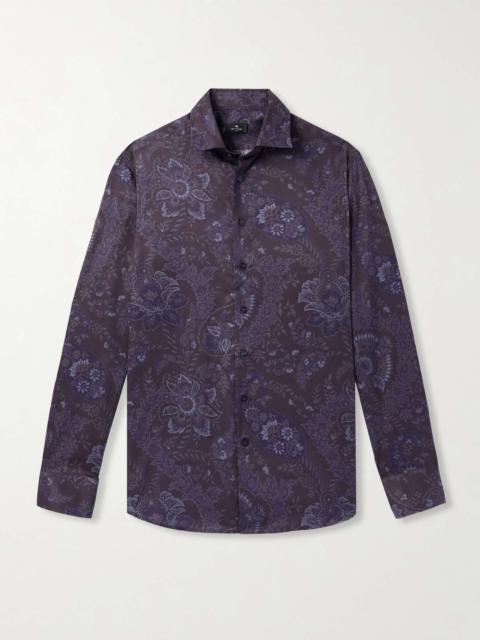 Etro Paisley-Print Cotton-Twill Shirt