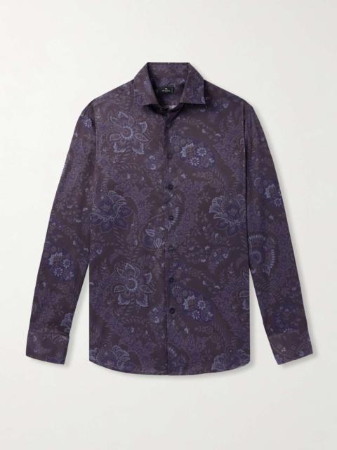 Paisley-Print Cotton-Twill Shirt