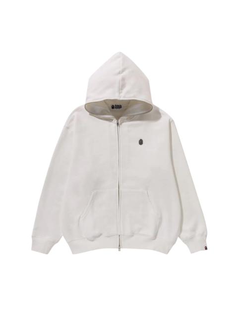 BAPE Metal One Point Full Zip Hoodie 'Ivory'