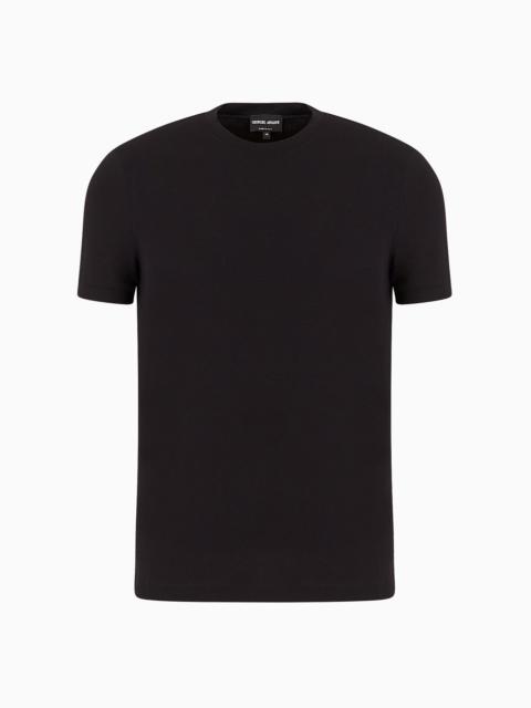 Icon Crew-neck T-shirt in stretch viscose jersey