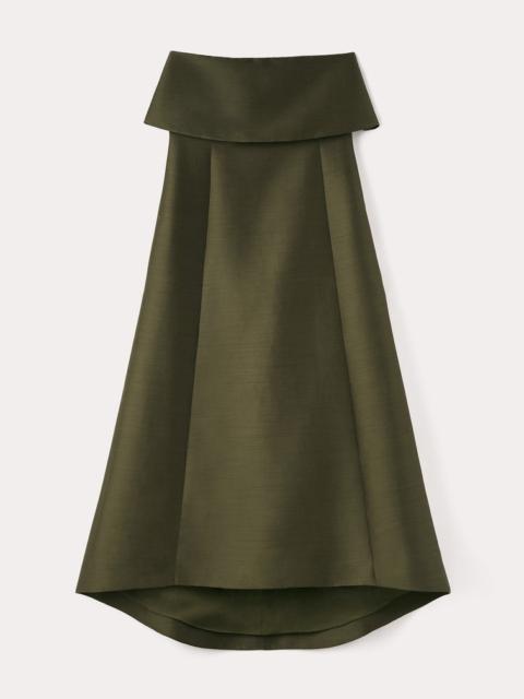 Totême A-line wool cotton dress martini