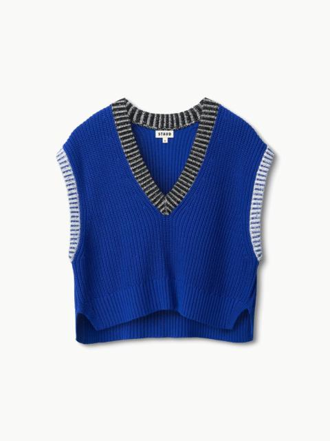STAUD STAUD AMERICANA SWEATER DEEP SEA BLACK IVORY