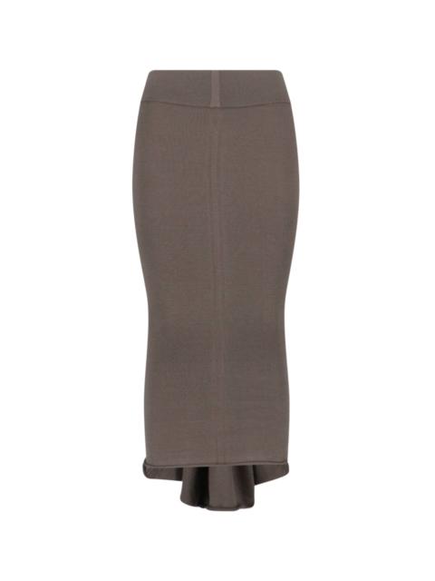 'CALF DAUPHINE' MAXI SHEATH SKIRT