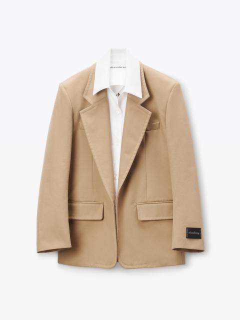 Alexander Wang Pre-Styled Oversize Jacket with Dickie