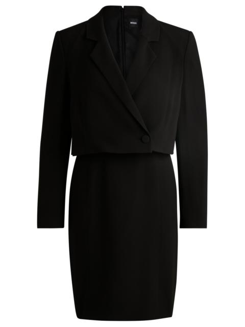 BOSS TAILORED DRESS IN MATTE FABRIC