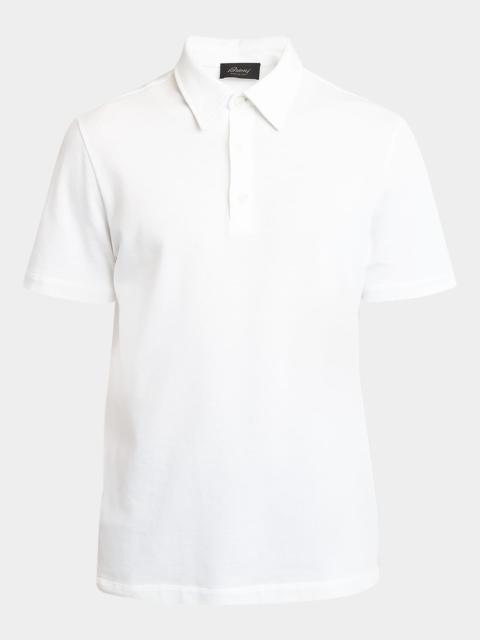 Brioni Men's Cotton Jersey Polo Shirt