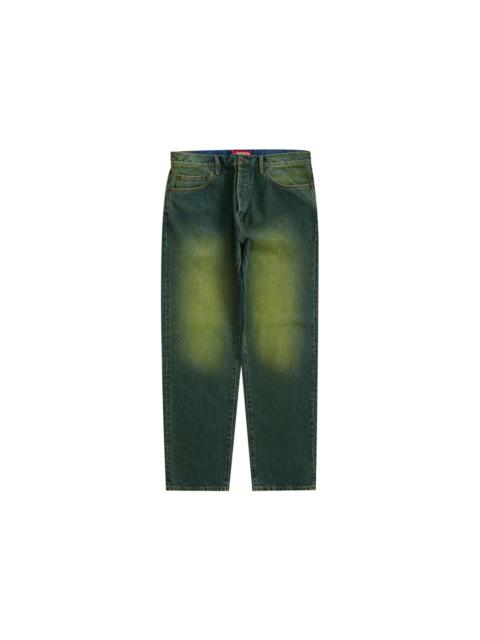 Supreme Supreme Regular Jean Overspray Green