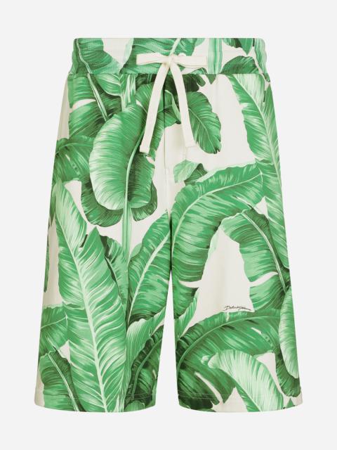 Dolce & Gabbana Banana-tree-print jogging shorts