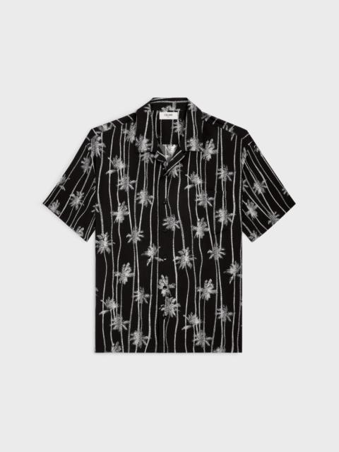 CELINE hawaiian shirt in printed viscose