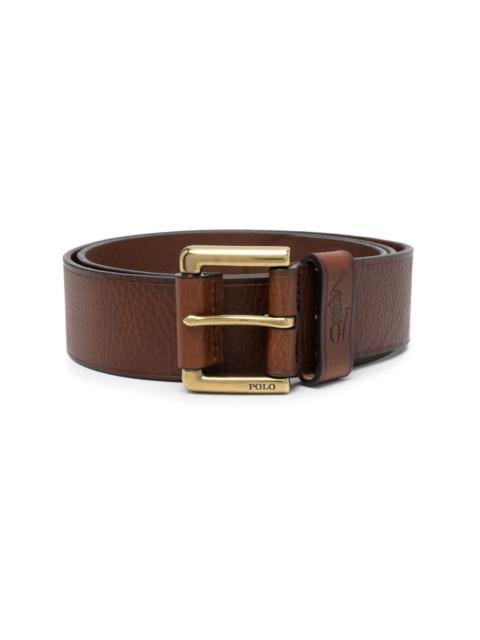 Polo Ralph Lauren pebbled-texture leather belt