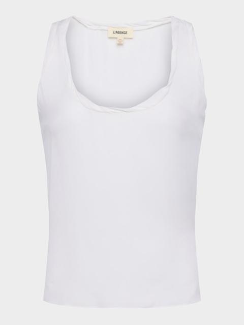 L'AGENCE Trixi Twisted Band Tank Top