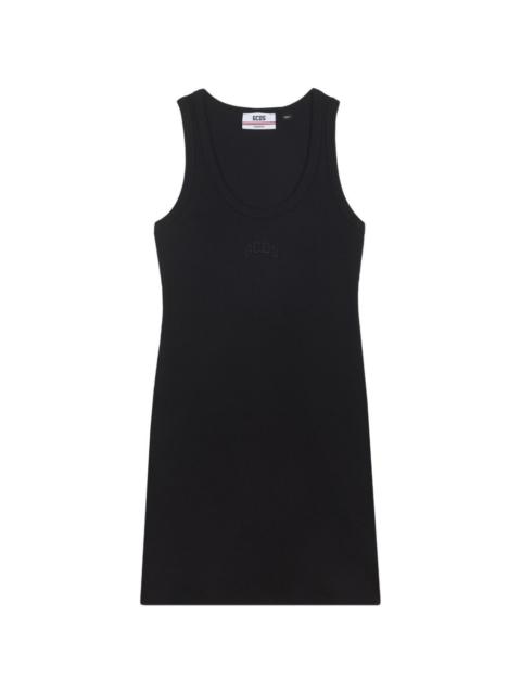 GCDS logo-embroidered mini dress