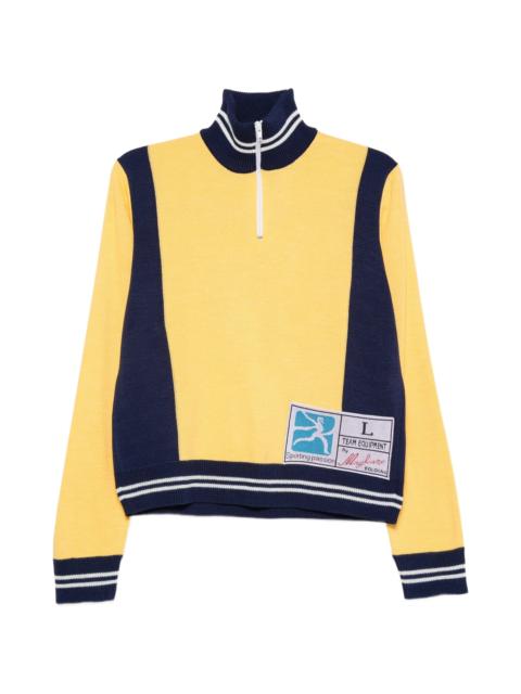 MAGLIANO Magliano Colour-block Logo-patch Sweater
