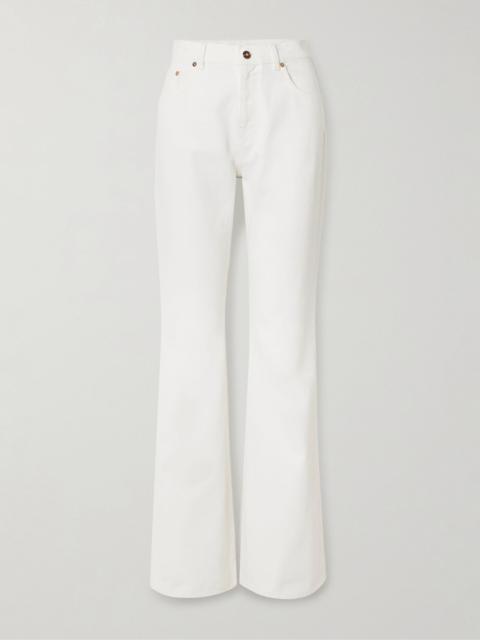 GABRIELA HEARST Willa high-rise bootcut recycled jeans White